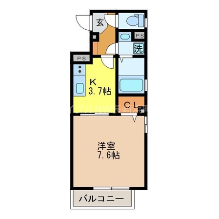 エスペランサ本原の物件間取画像